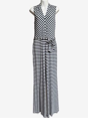 Matilda Jane Navy and White Striped Jumpsuit
